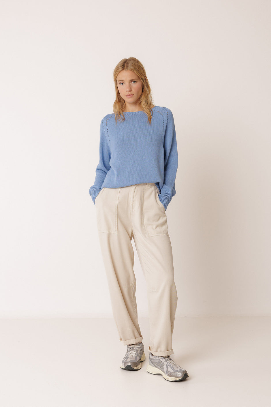 Indi & Cold Blue Loose Knit