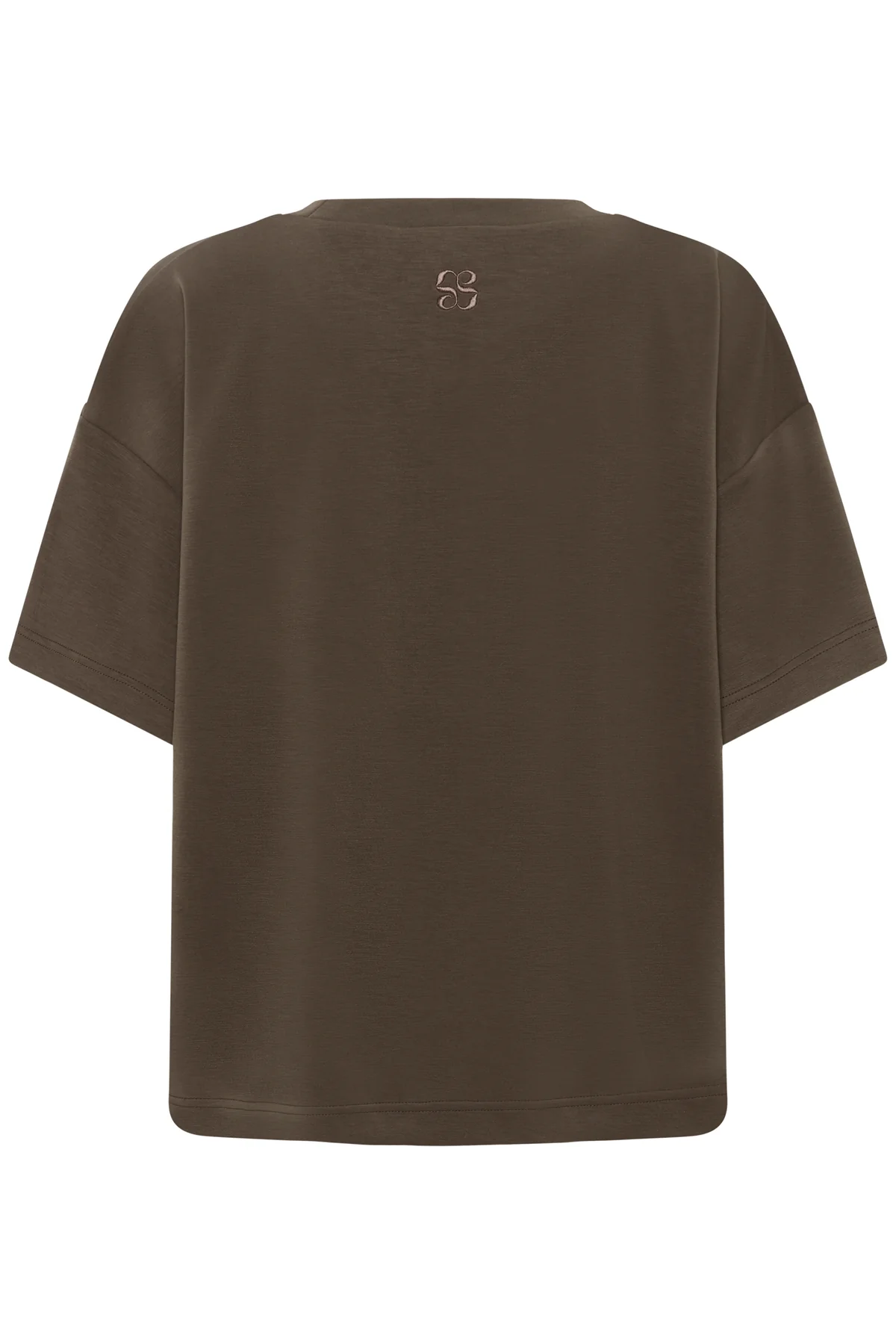 My Essential Wardrobe Helle Brown Boxy Tee