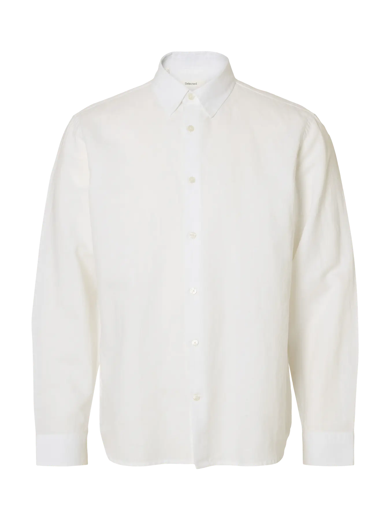 Selected White Linen LS Shirt