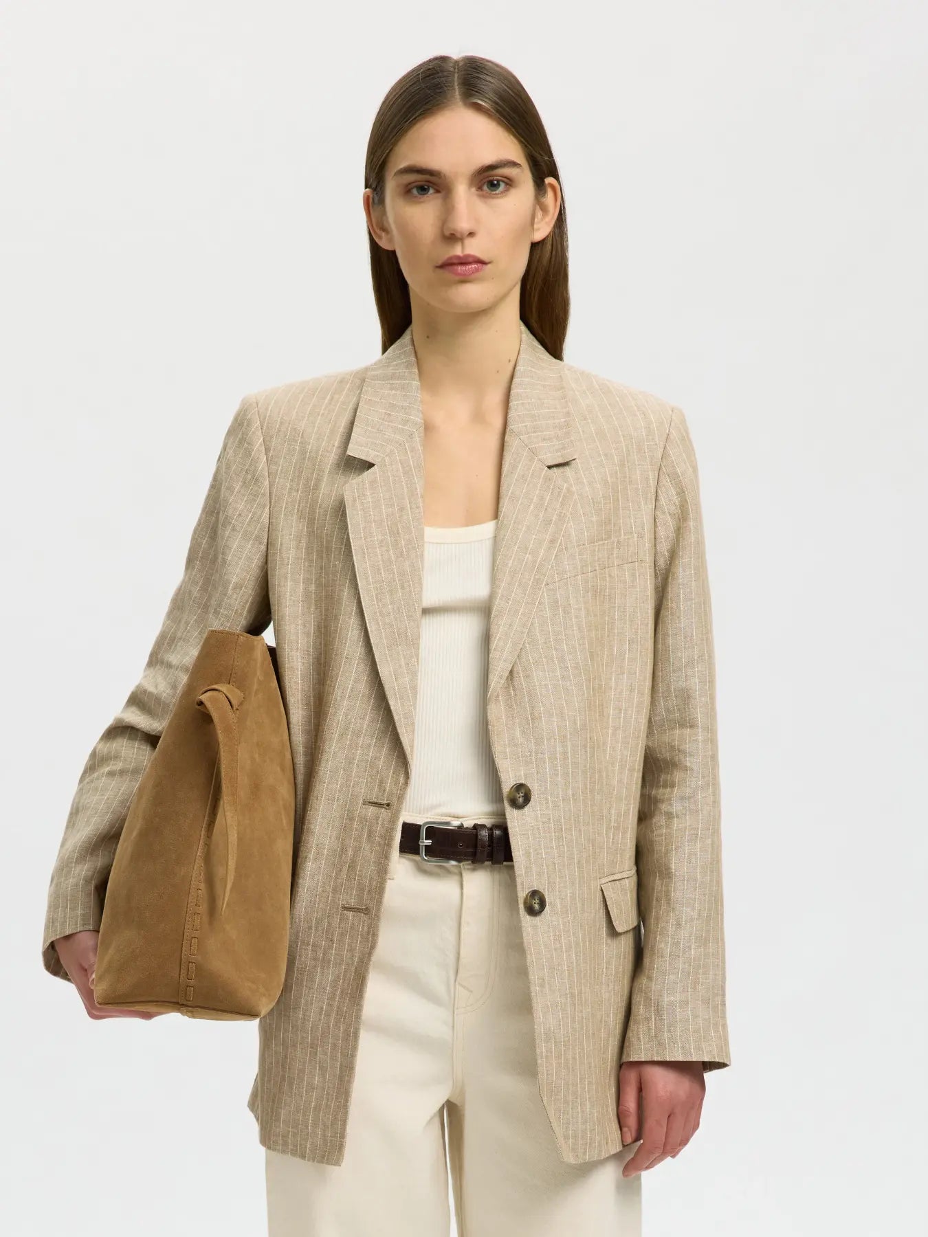 Selected Stella Tan Large Bag