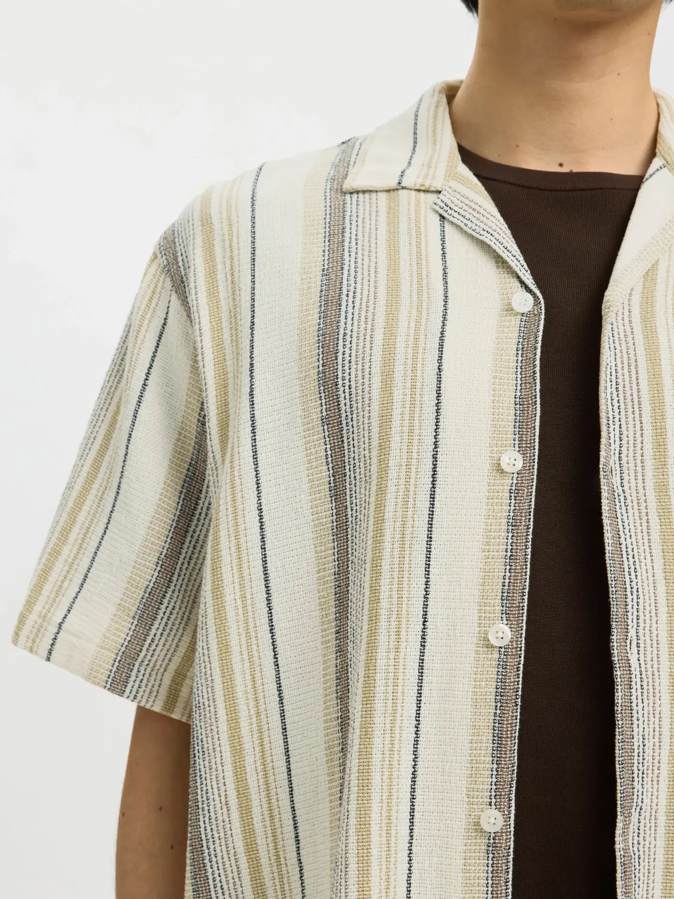 Selected SS Resort Stripe Shirt