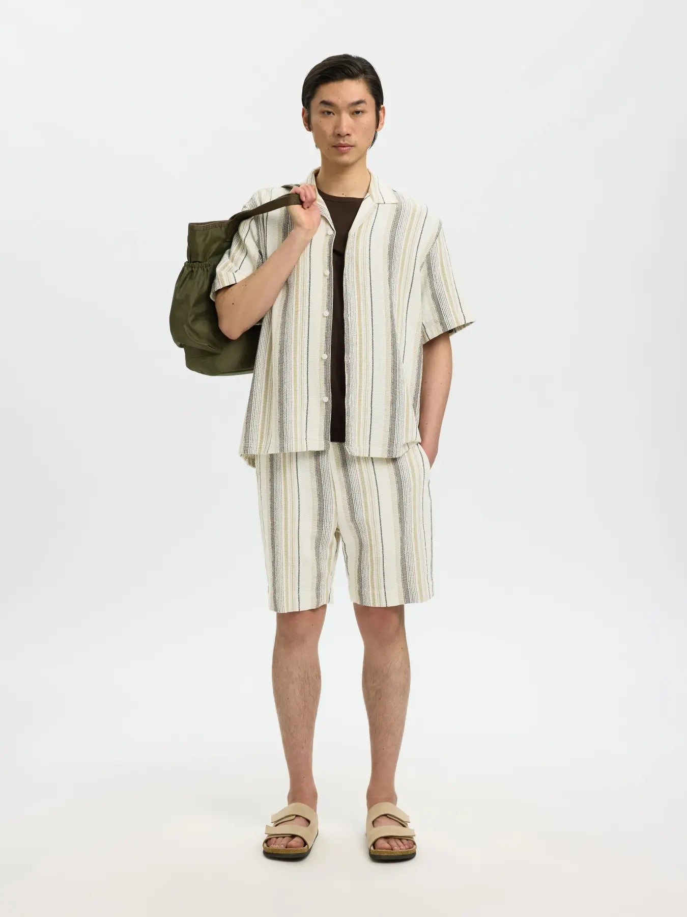 Selected SS Resort Stripe Shirt