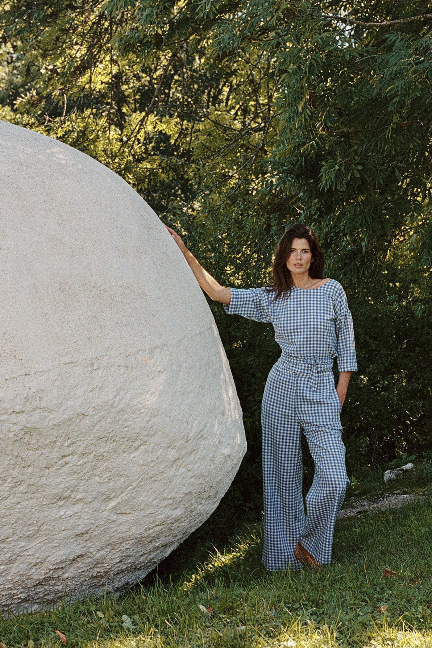 Indi & Cold Blue Check Pant