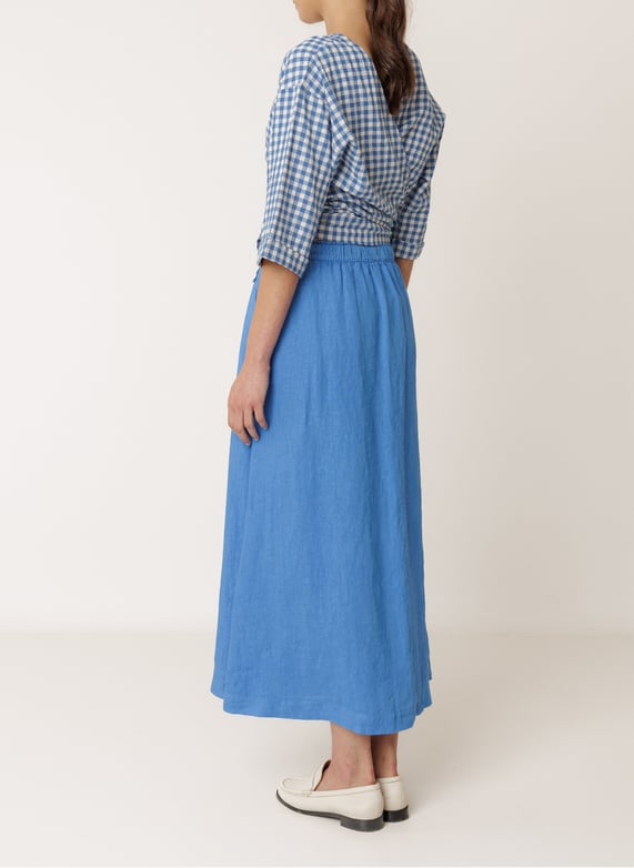 Indi & Cold Blue Linen Skirt