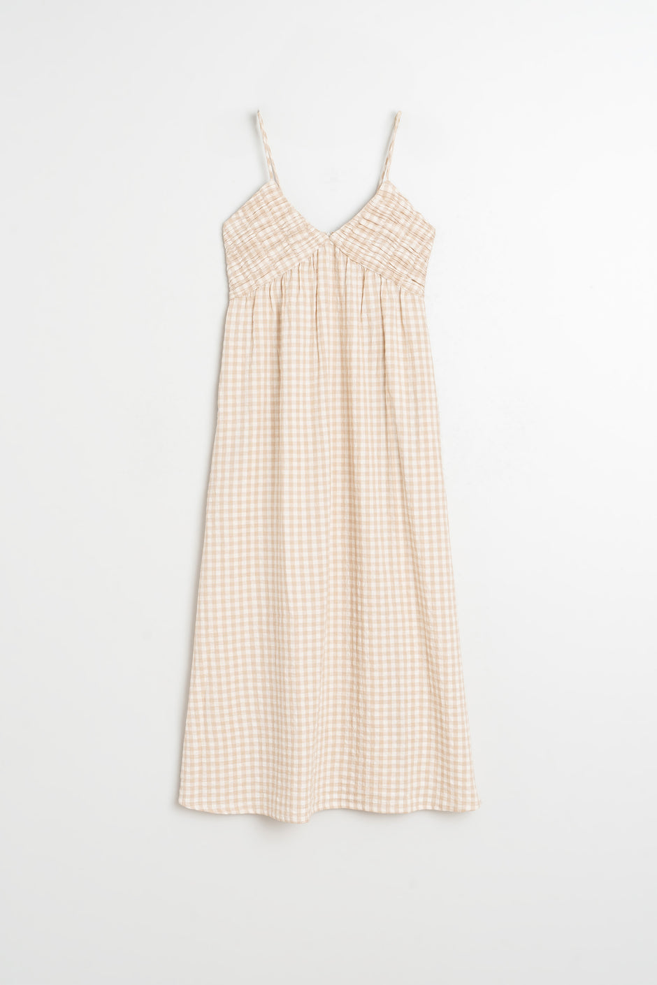 Indi & Cold Beige Check Dress