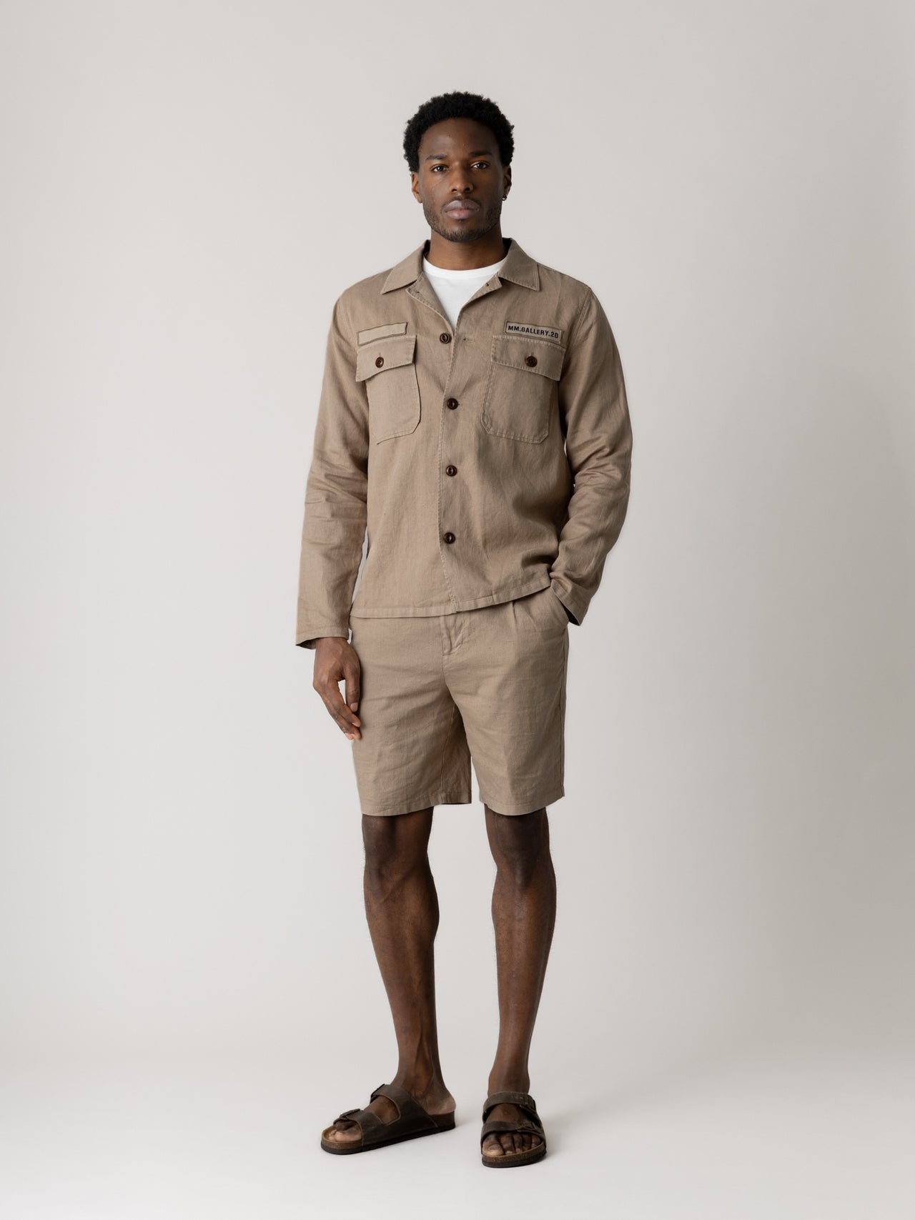 Mos Mosh Gallery Baldo Porro Beige Shorts