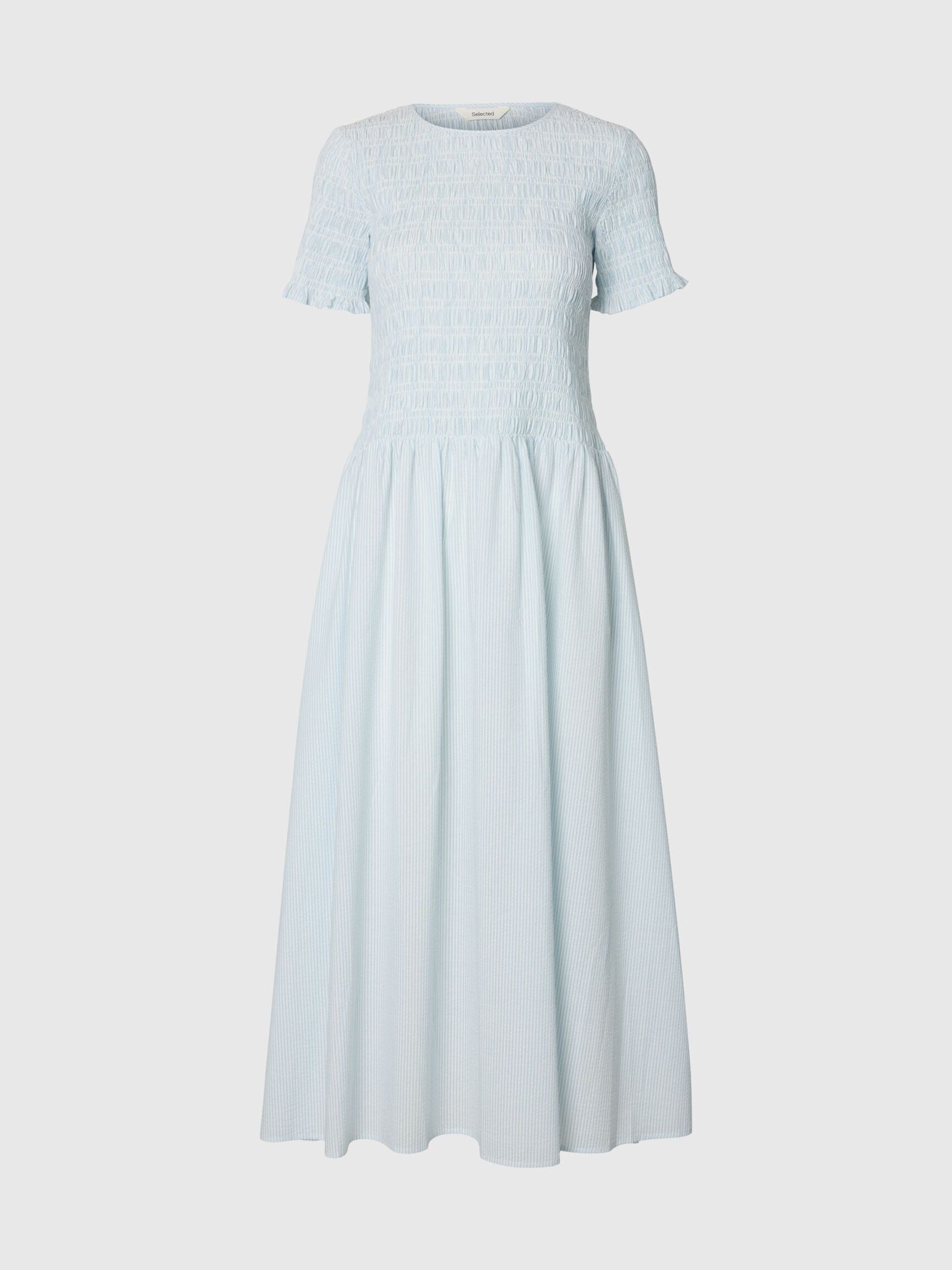Selected Hannah Seersucker Midi Dress