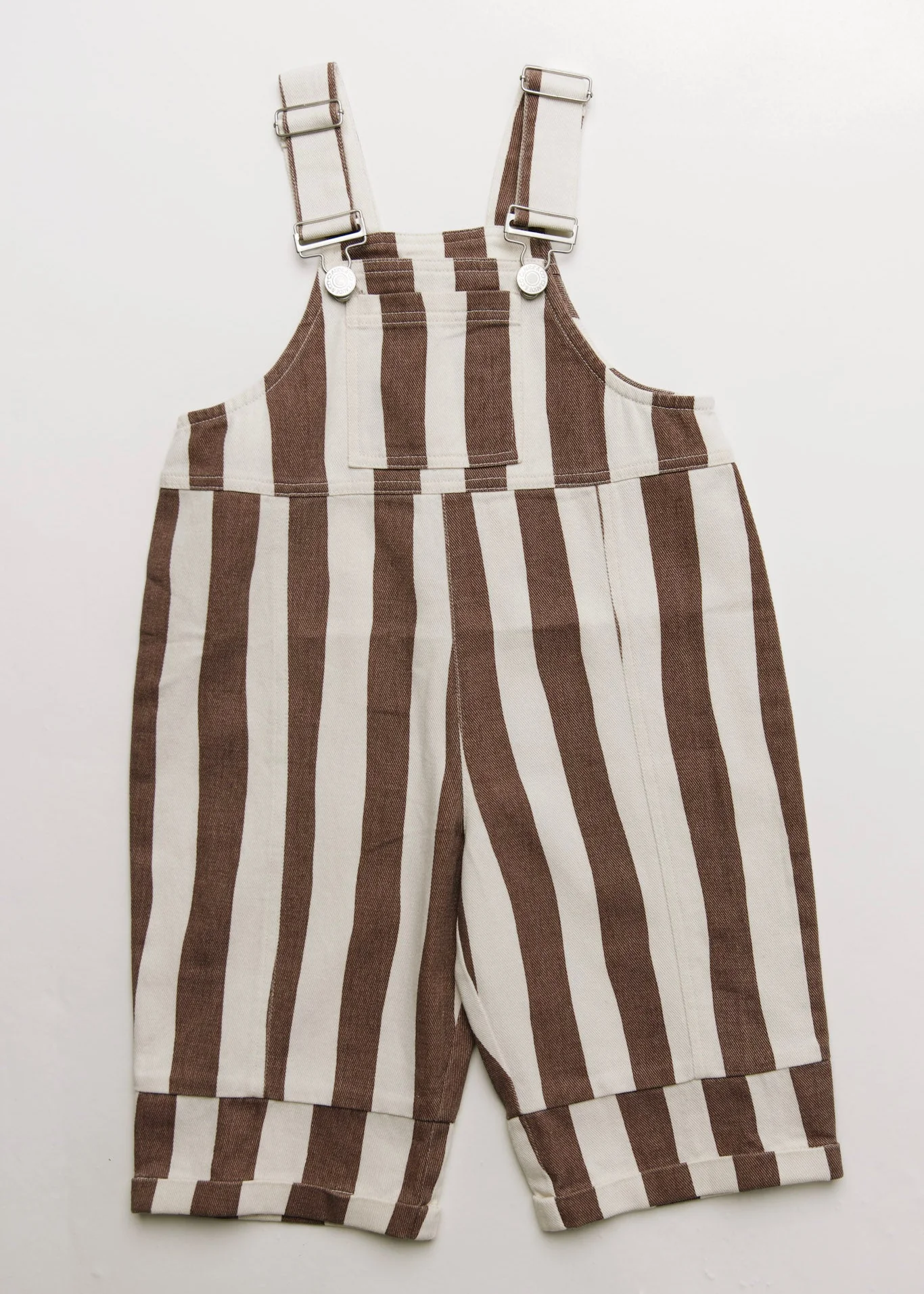 Claude & Co Blythe Choc Stripe Dungaree