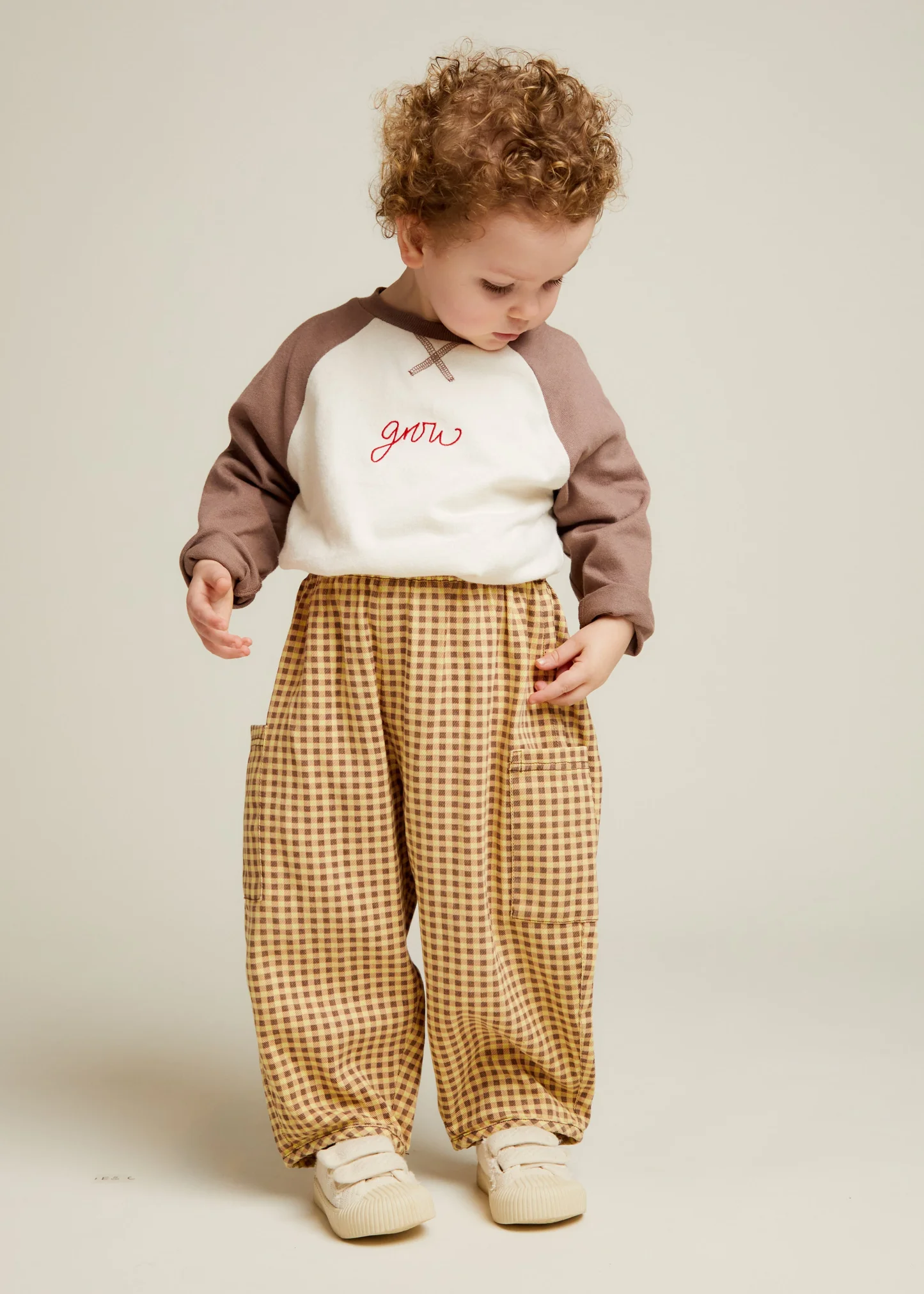 Claude & Co Emerson Ochre Gingham Trouser