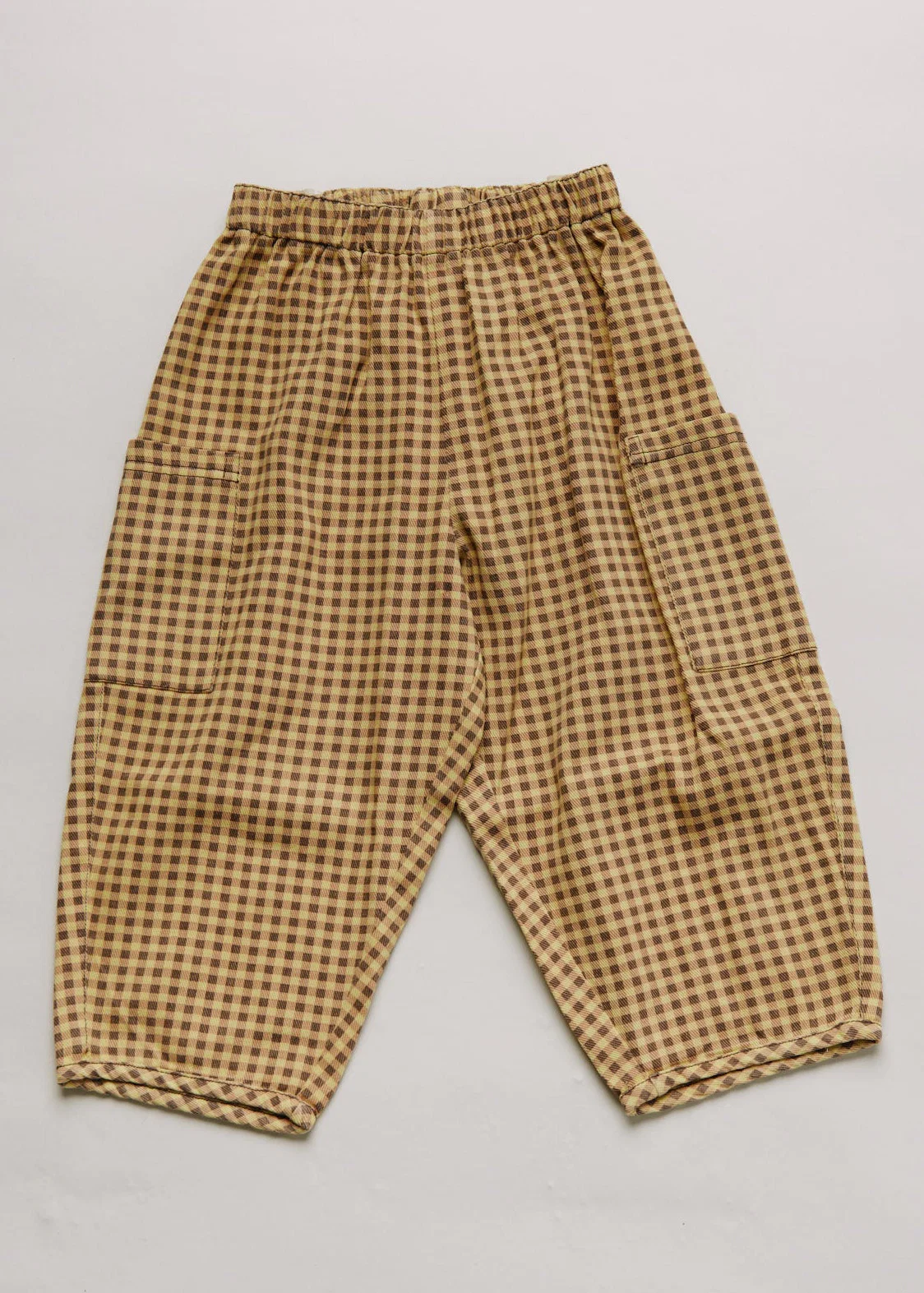 Claude & Co Emerson Ochre Gingham Trouser