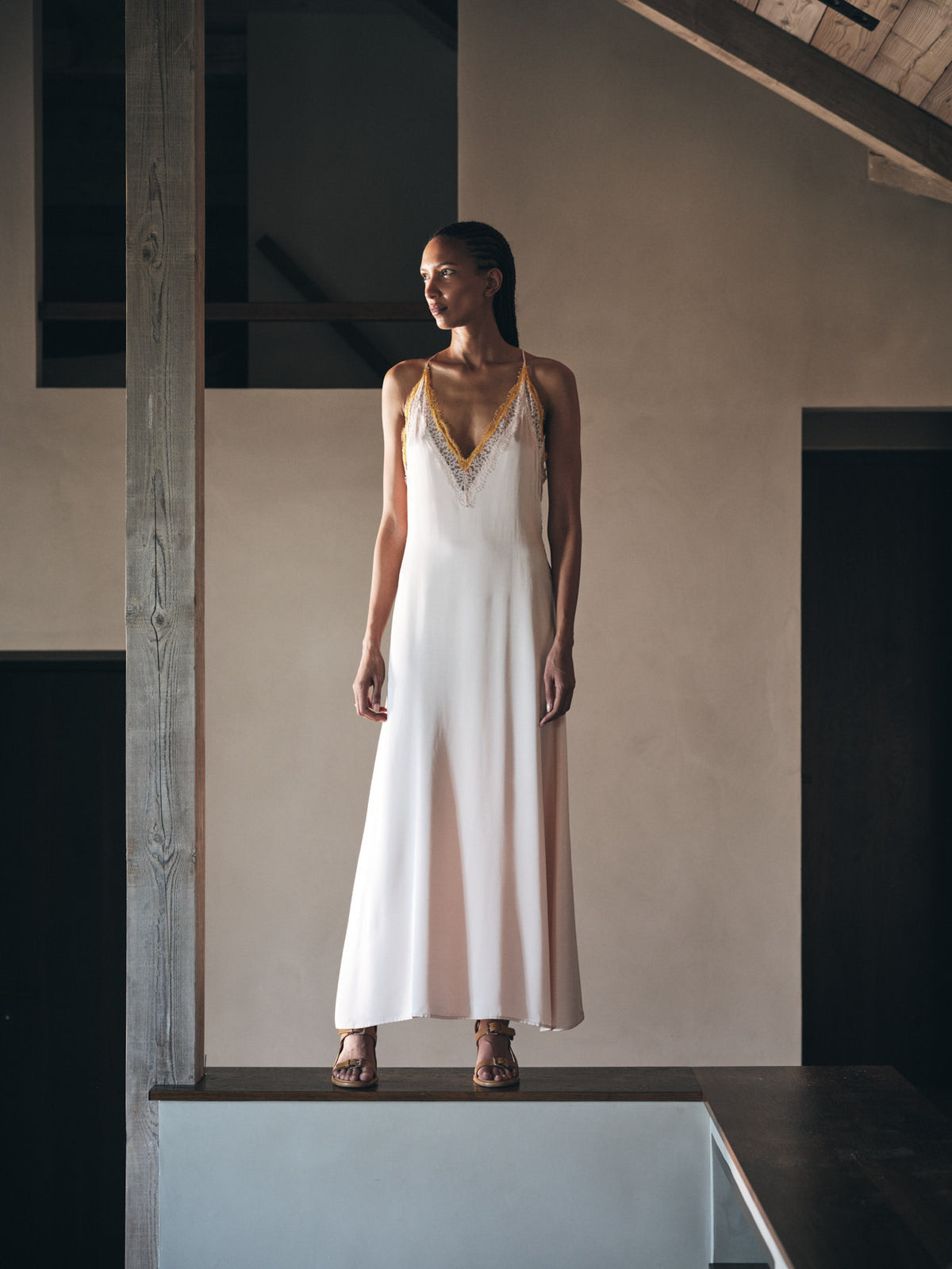 Chefira Contrast Lace Dress