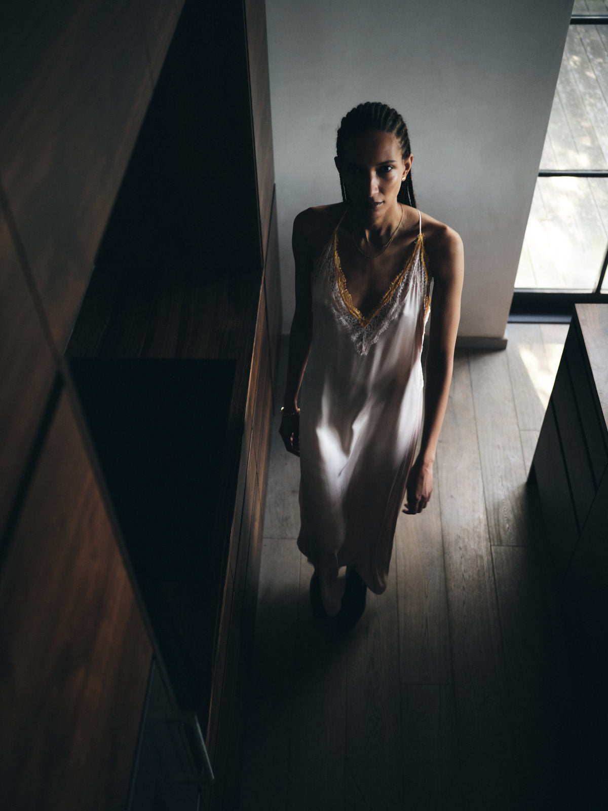 Chefira Contrast Lace Dress