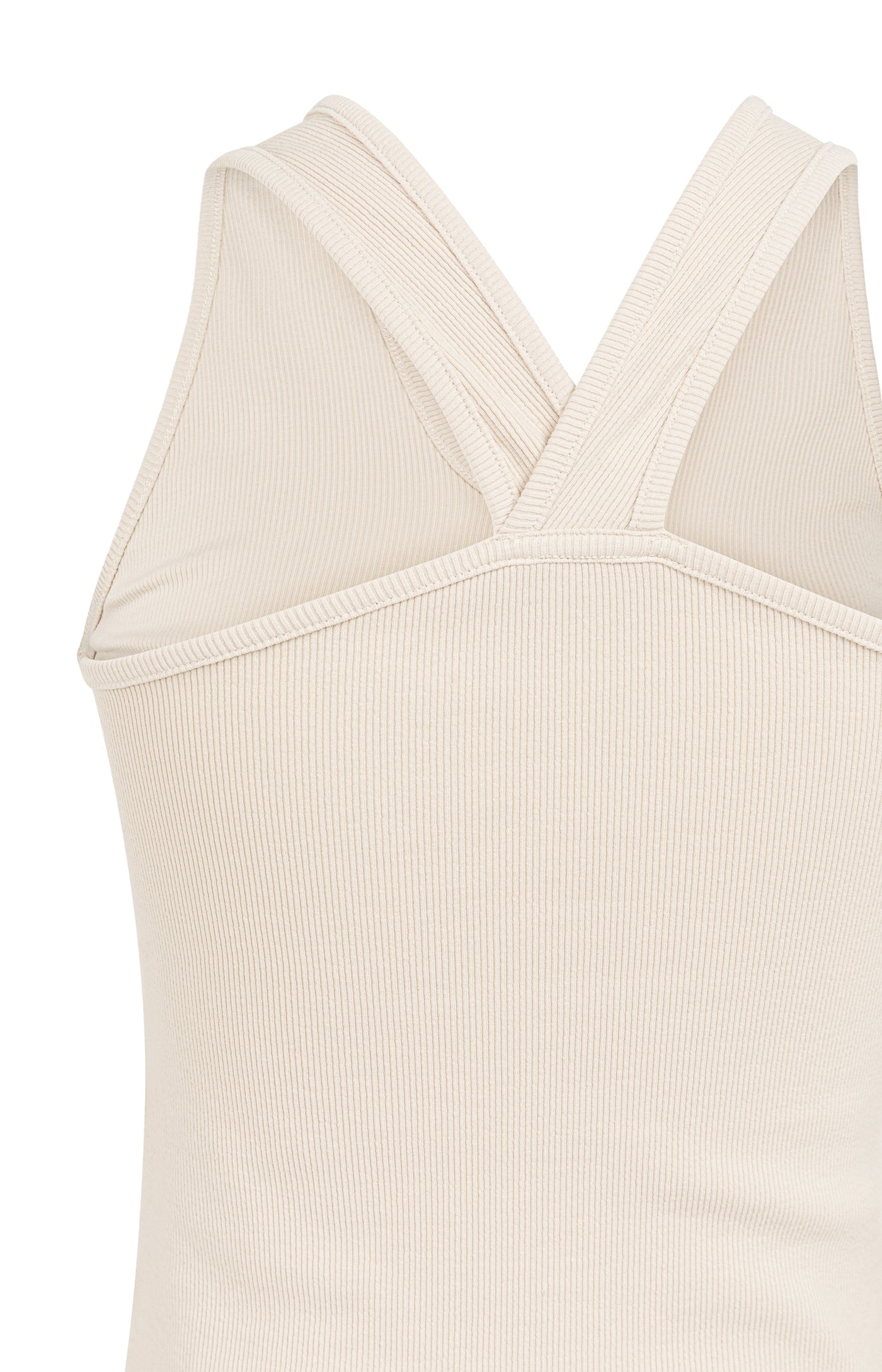 Creme Cross Back Singlet