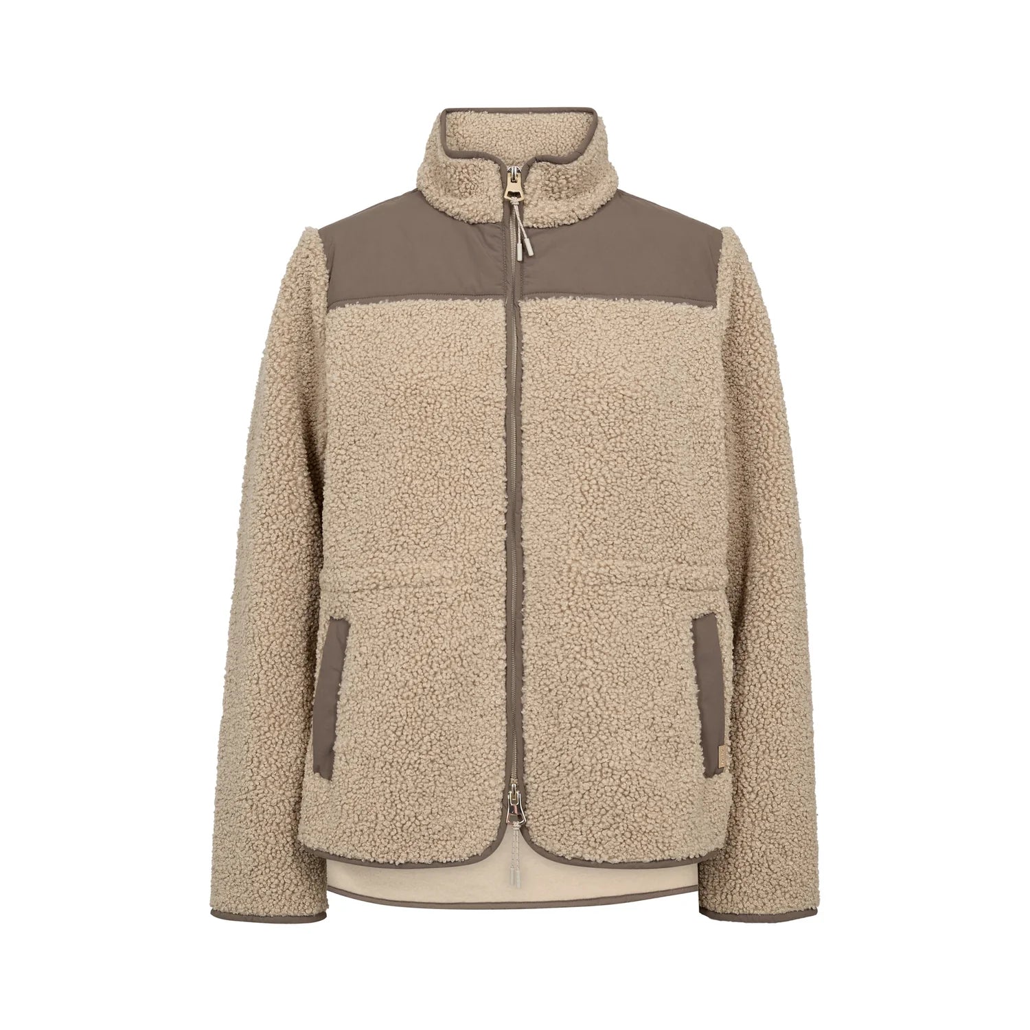 Elisa Eli Feather Gray Teddy Jacket