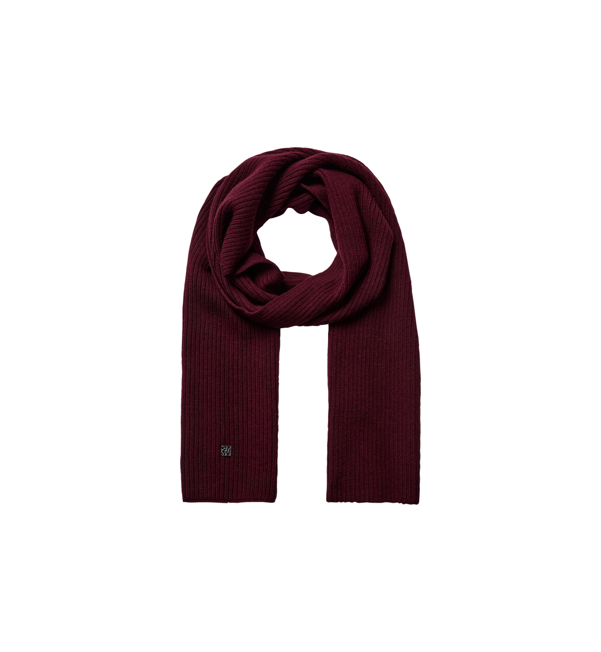 Tova Wool Rib Scarf Cabernet