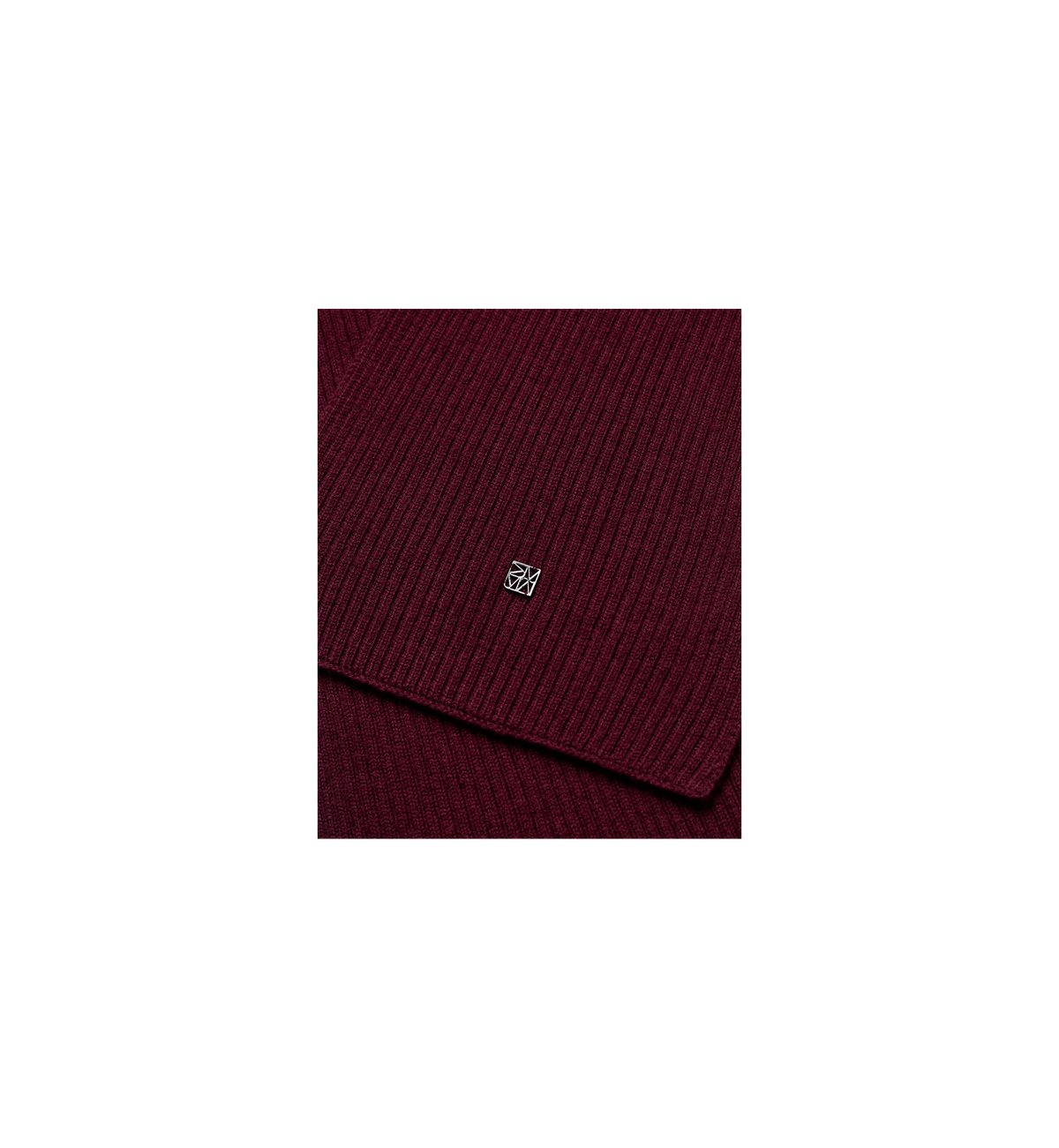 Tova Wool Rib Scarf Cabernet
