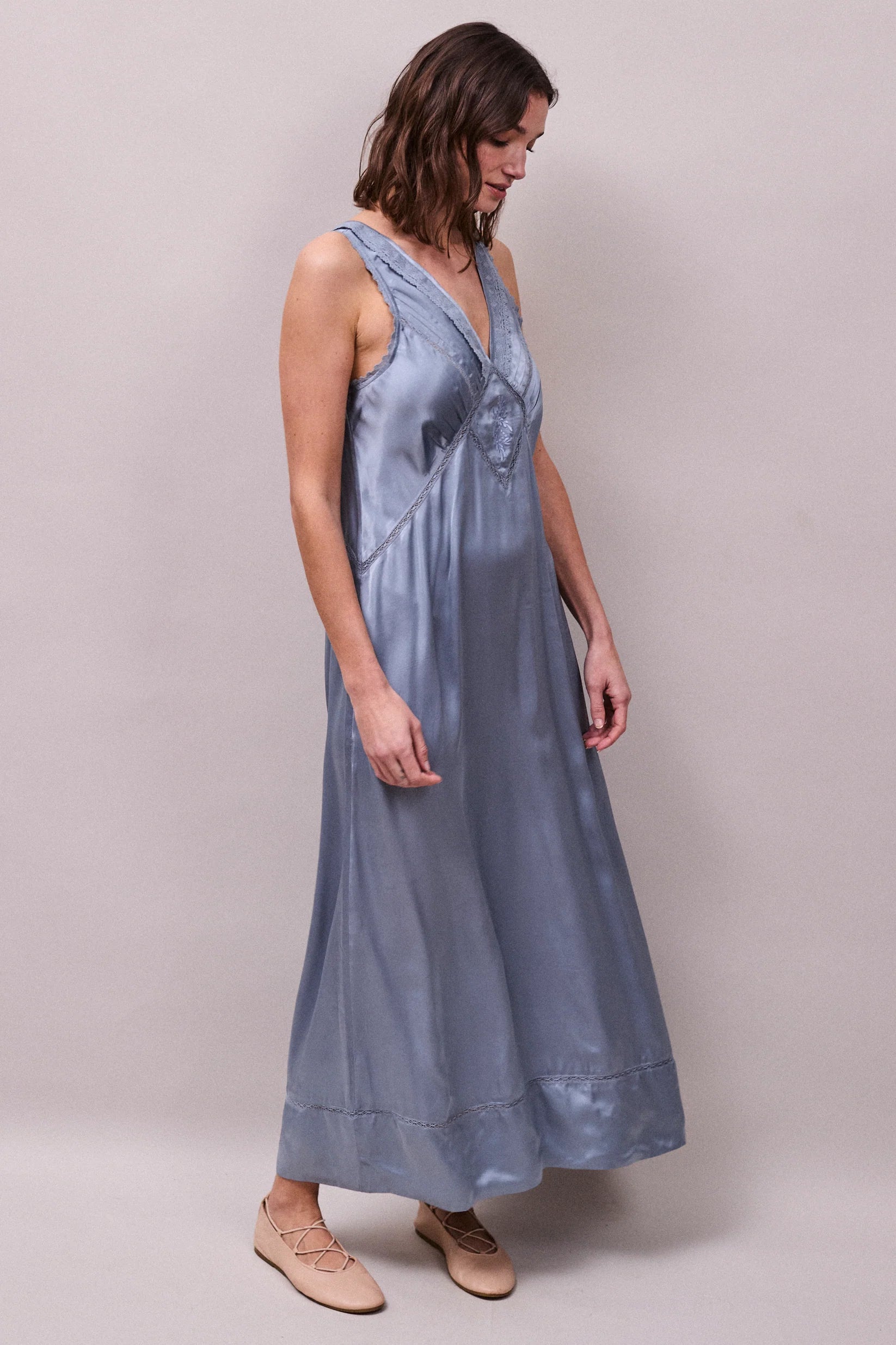 Faune Primrose Cornflower Blue Dress