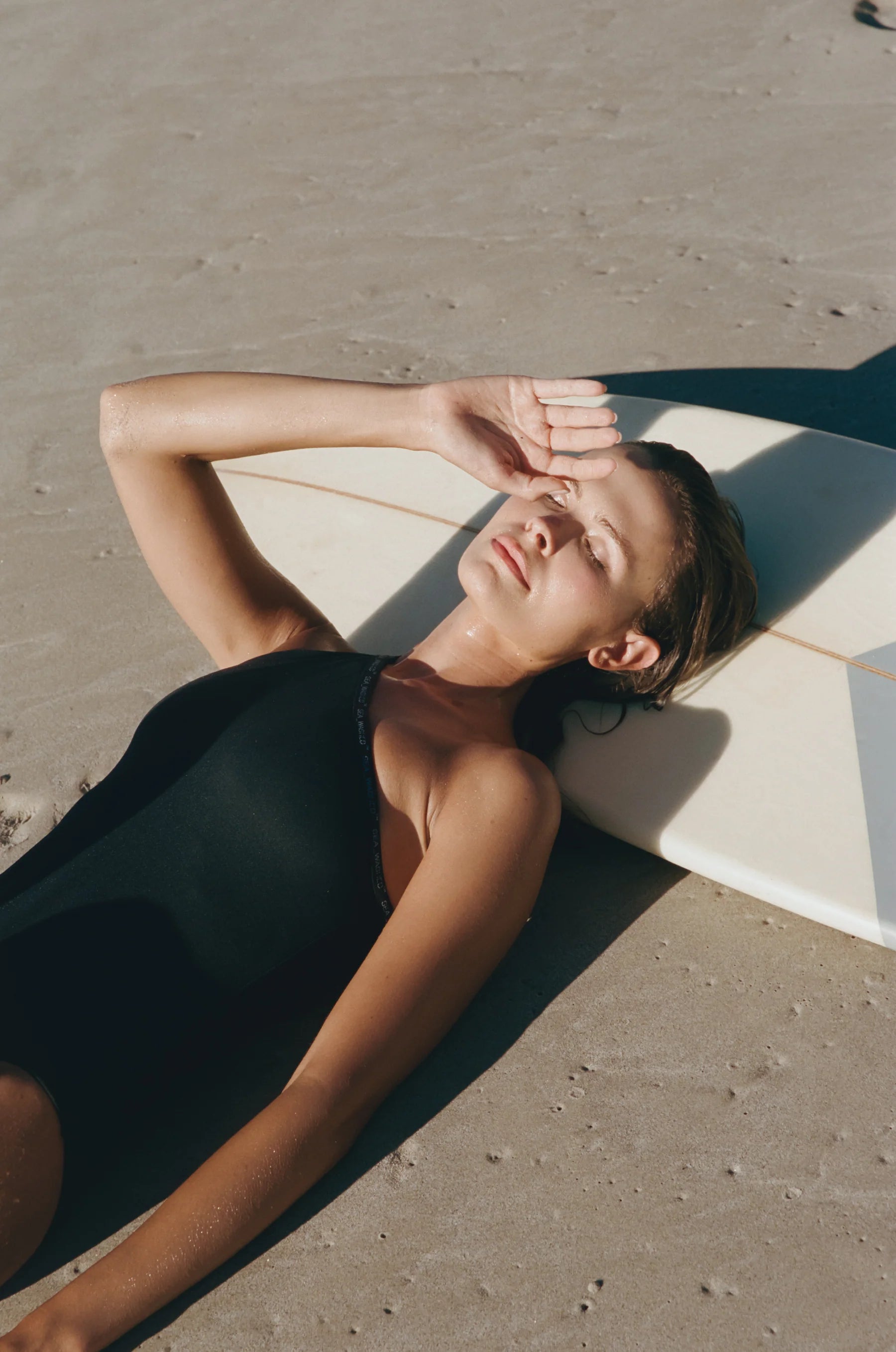 Sea Washed Delpino Asymmetric Swimsuit