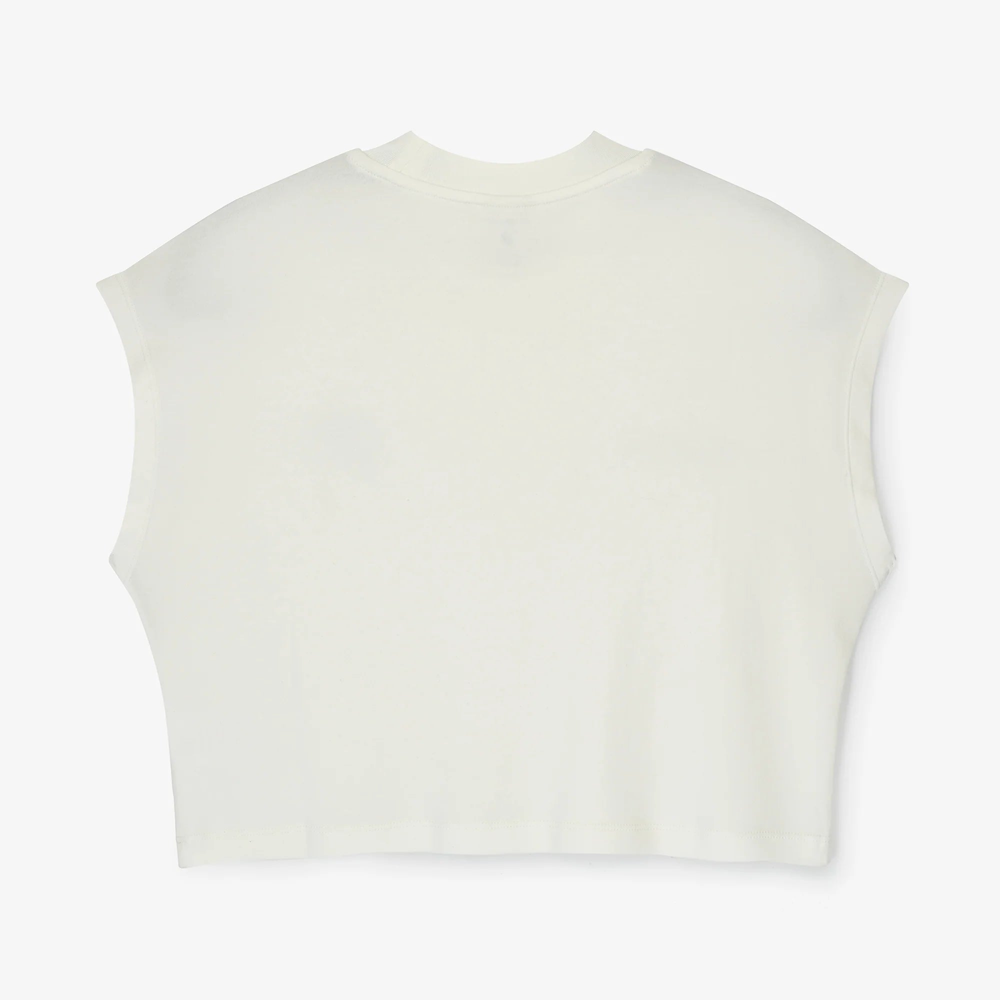 Sea Washed Cropped White Wave Tee