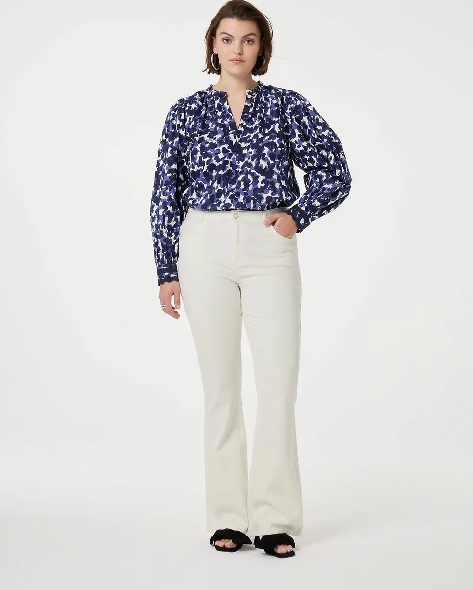 Fabienne Chapot Eva Cream Flared Jeans