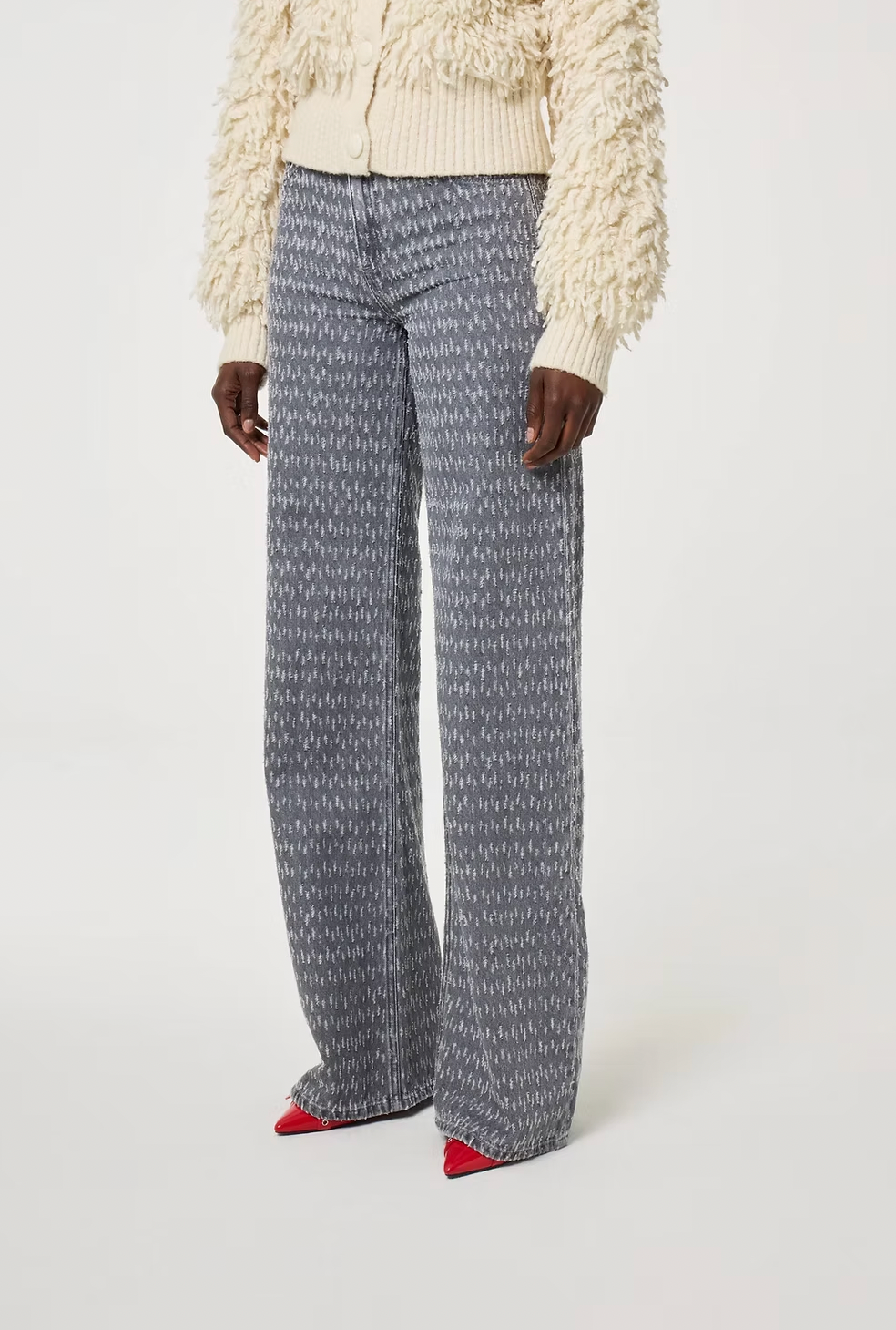 Fabienne Chapot Thea Grey Wide Leg Jeans