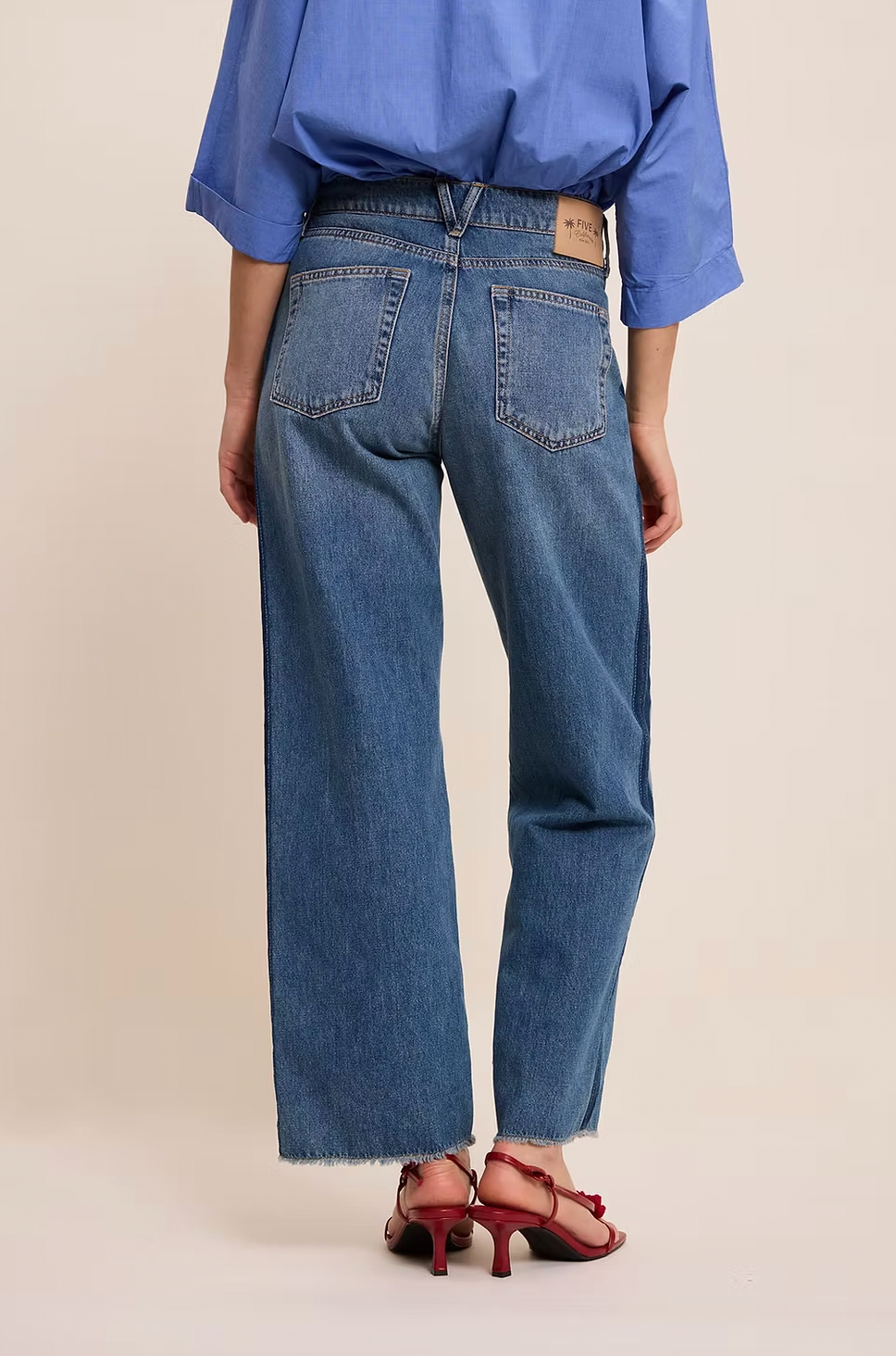 Five Lena Mid Blue Jean