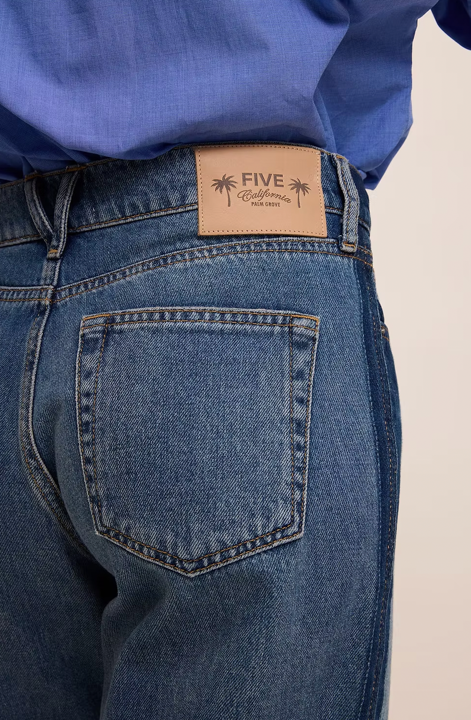 Five Lena Mid Blue Jean