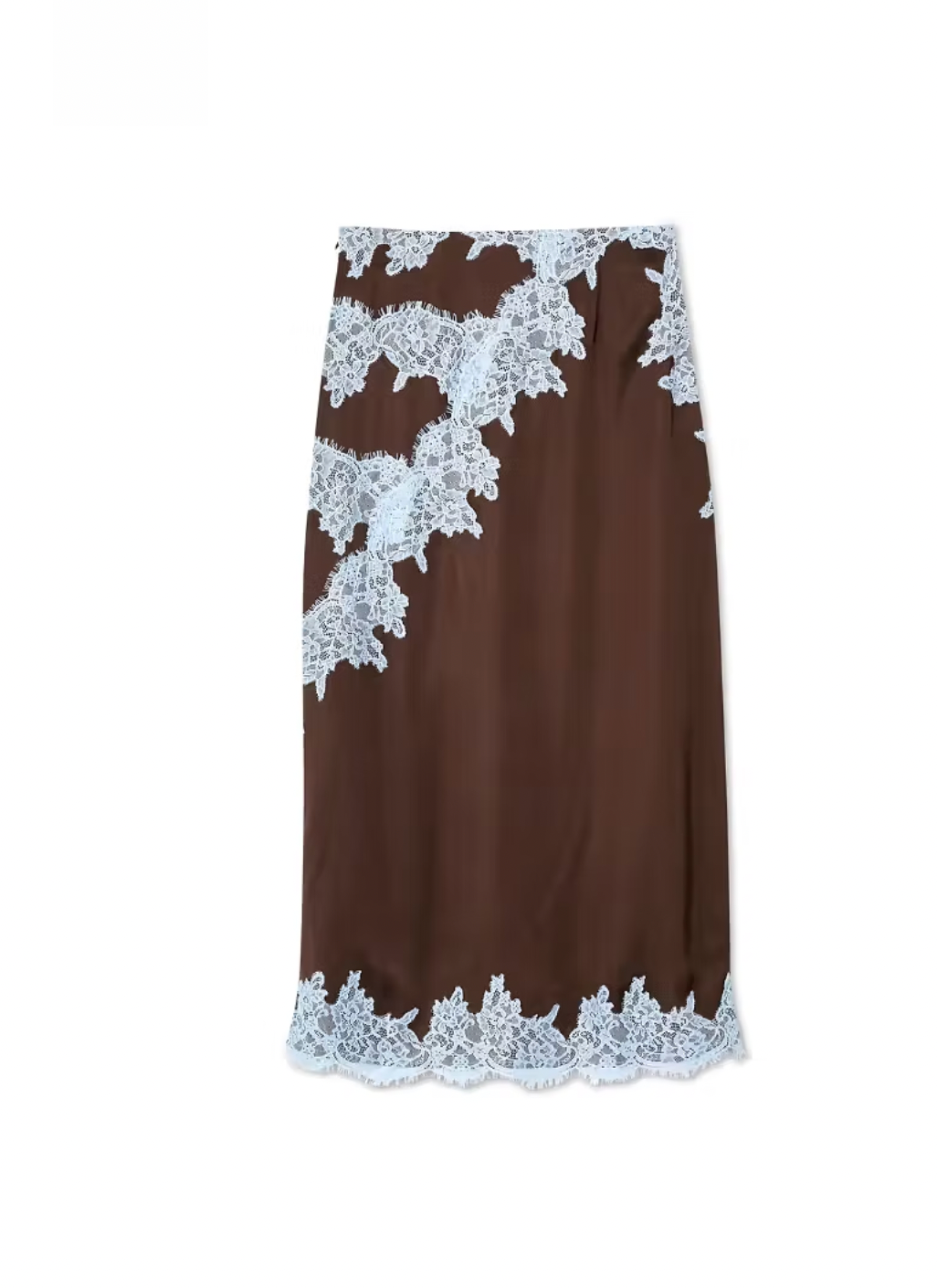 Never Fully Dressed Chocolate Satin Skirt