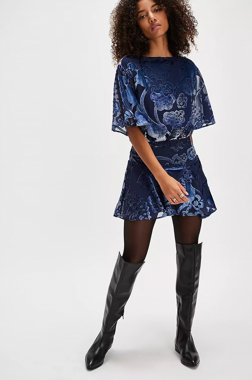 Free People Velvet Mini Dress