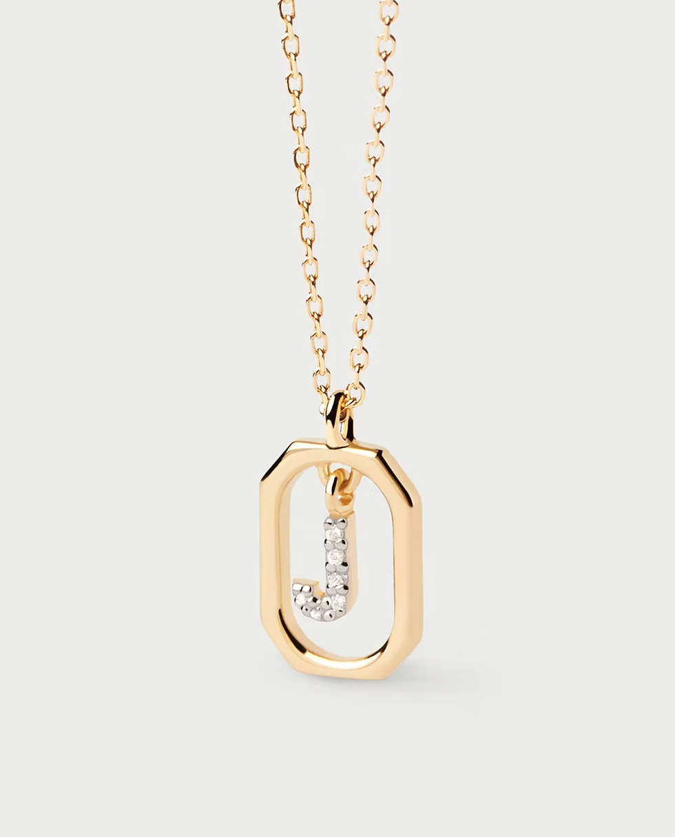 PDPAOLA Mini Letter Necklace