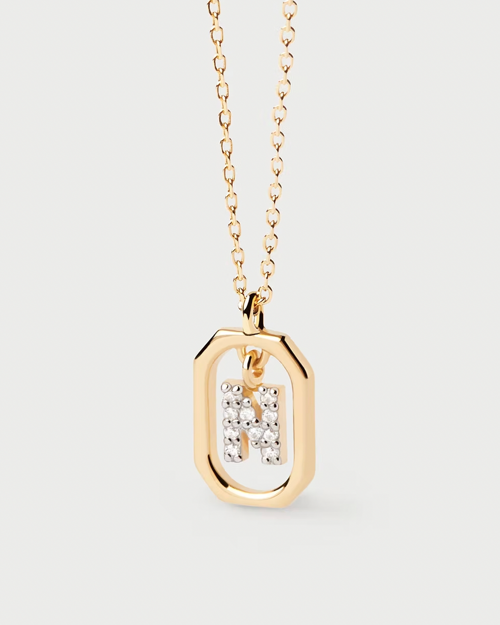 PDPAOLA Mini Letter Necklace