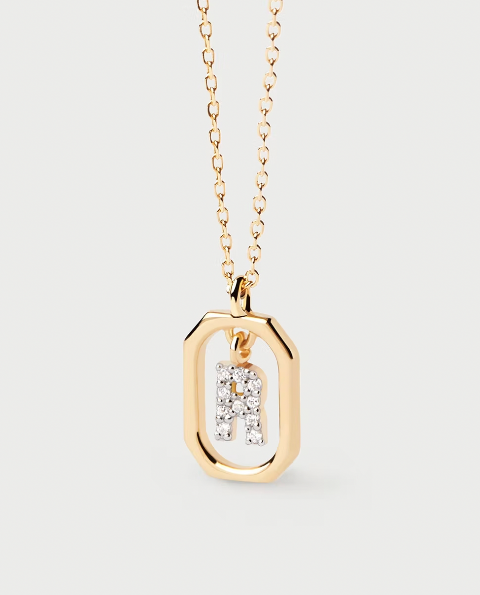 PDPAOLA Mini Letter Necklace
