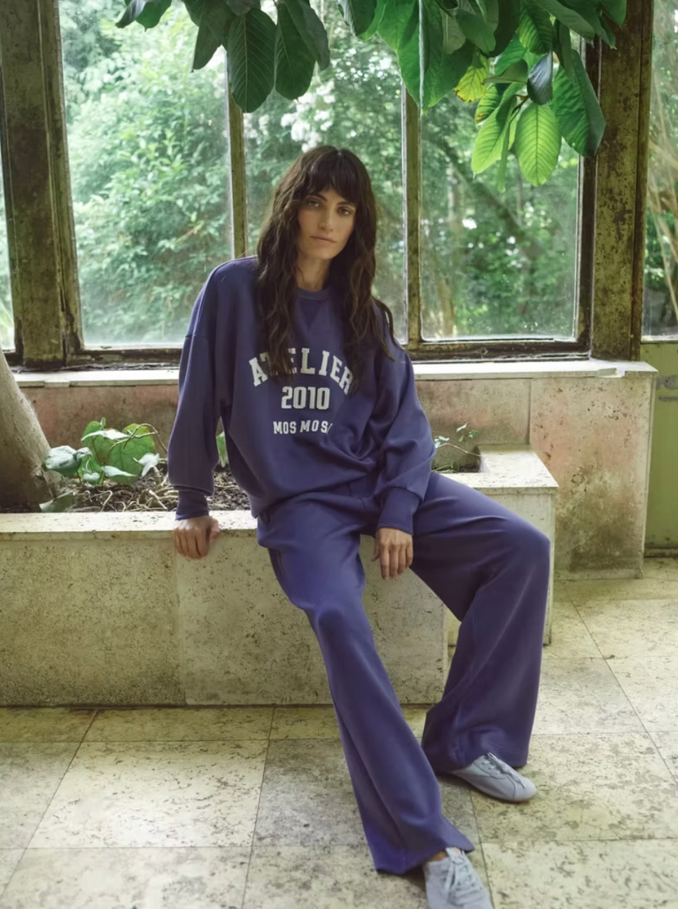 Mos Mosh Nima Sweatpants Crown Blue