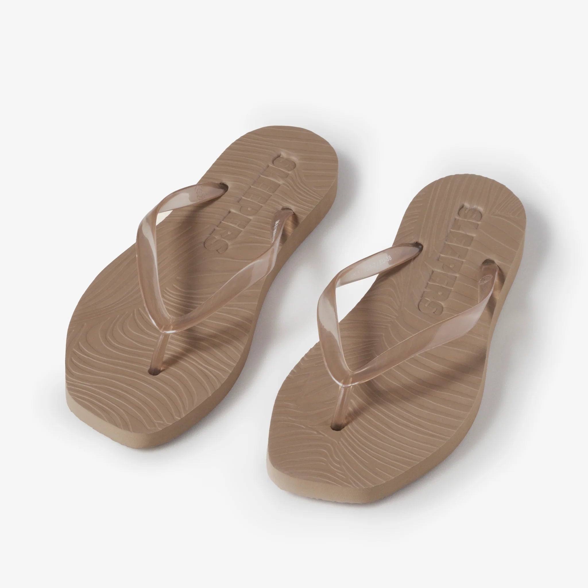 Sleepers Sand Translucent Flip Flops