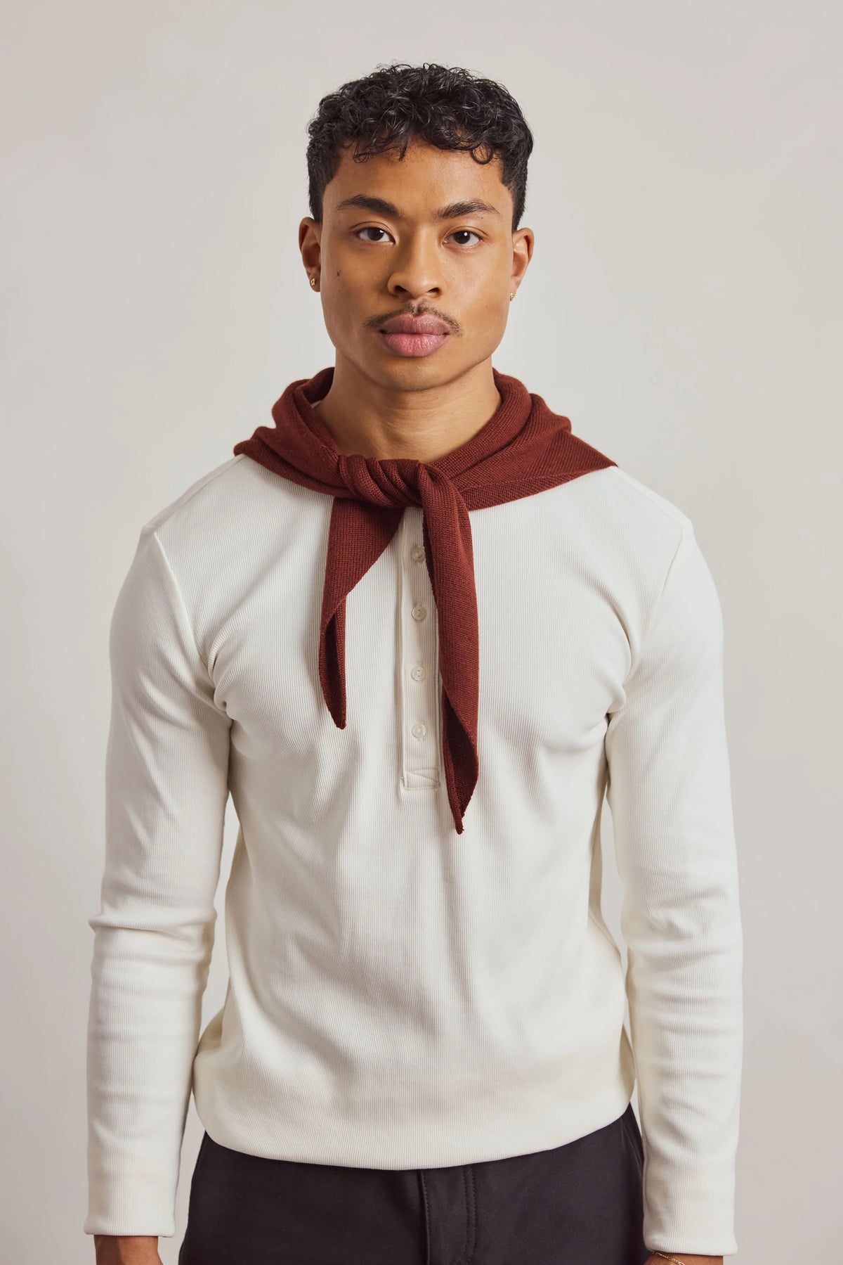 Arctic Fox Brown Triangle Scarf