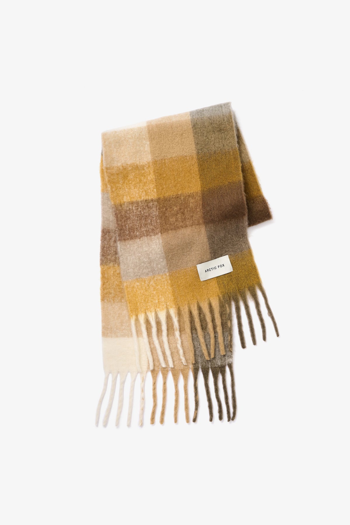 The Reykjavik Check Scarf - Golden Woodland