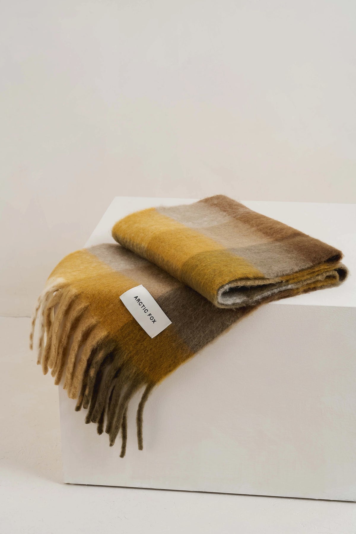The Reykjavik Check Scarf - Golden Woodland