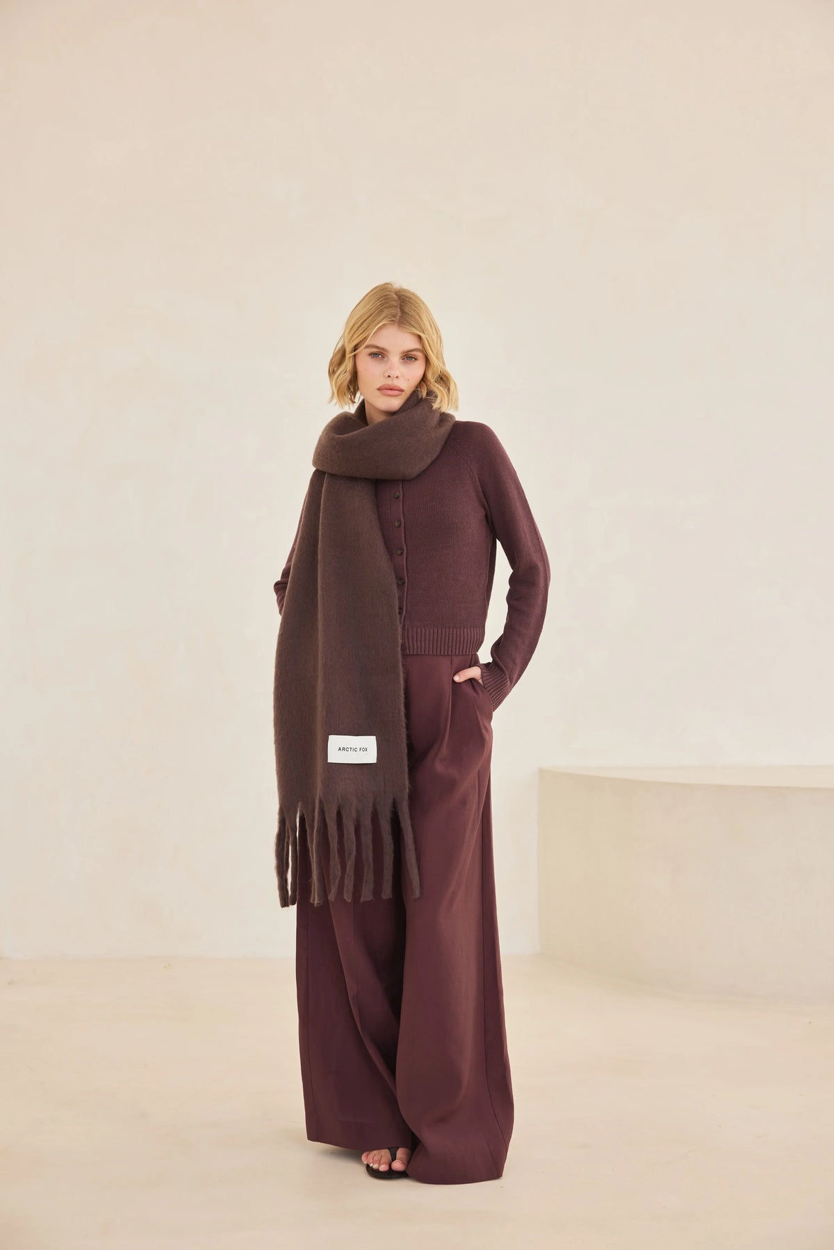 Arctic Fox Reykjavik Scarf Ground Coffee