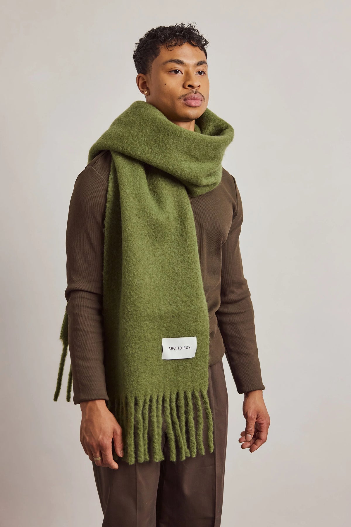 Arctic Fox Cloud Scarf - Dark Fern Green