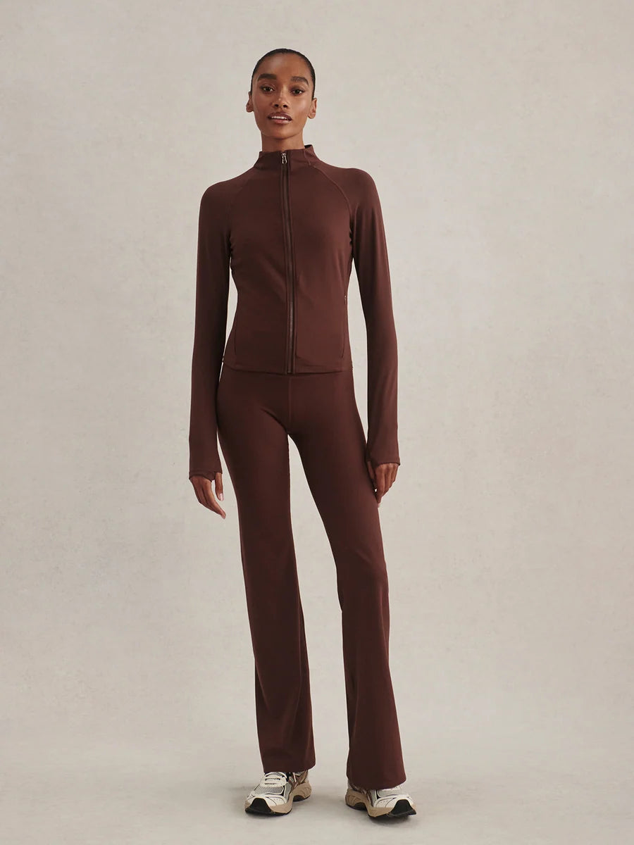 Always Zip-Through Sweat - Deep Mahogany