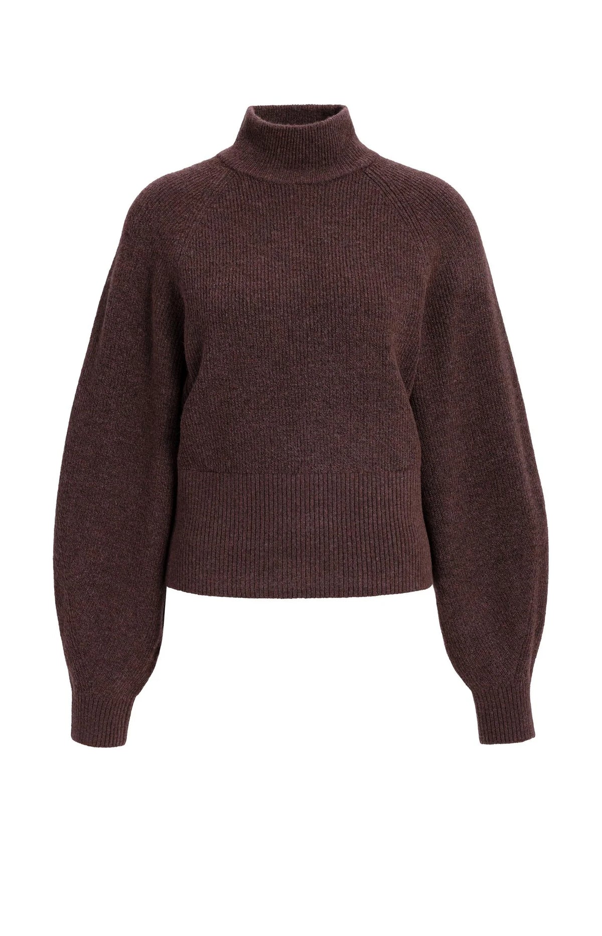 Knitted Turtleneck Sweater Bitter Chocolate