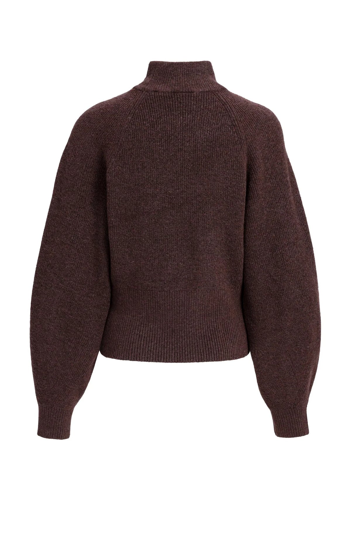 Knitted Turtleneck Sweater Bitter Chocolate