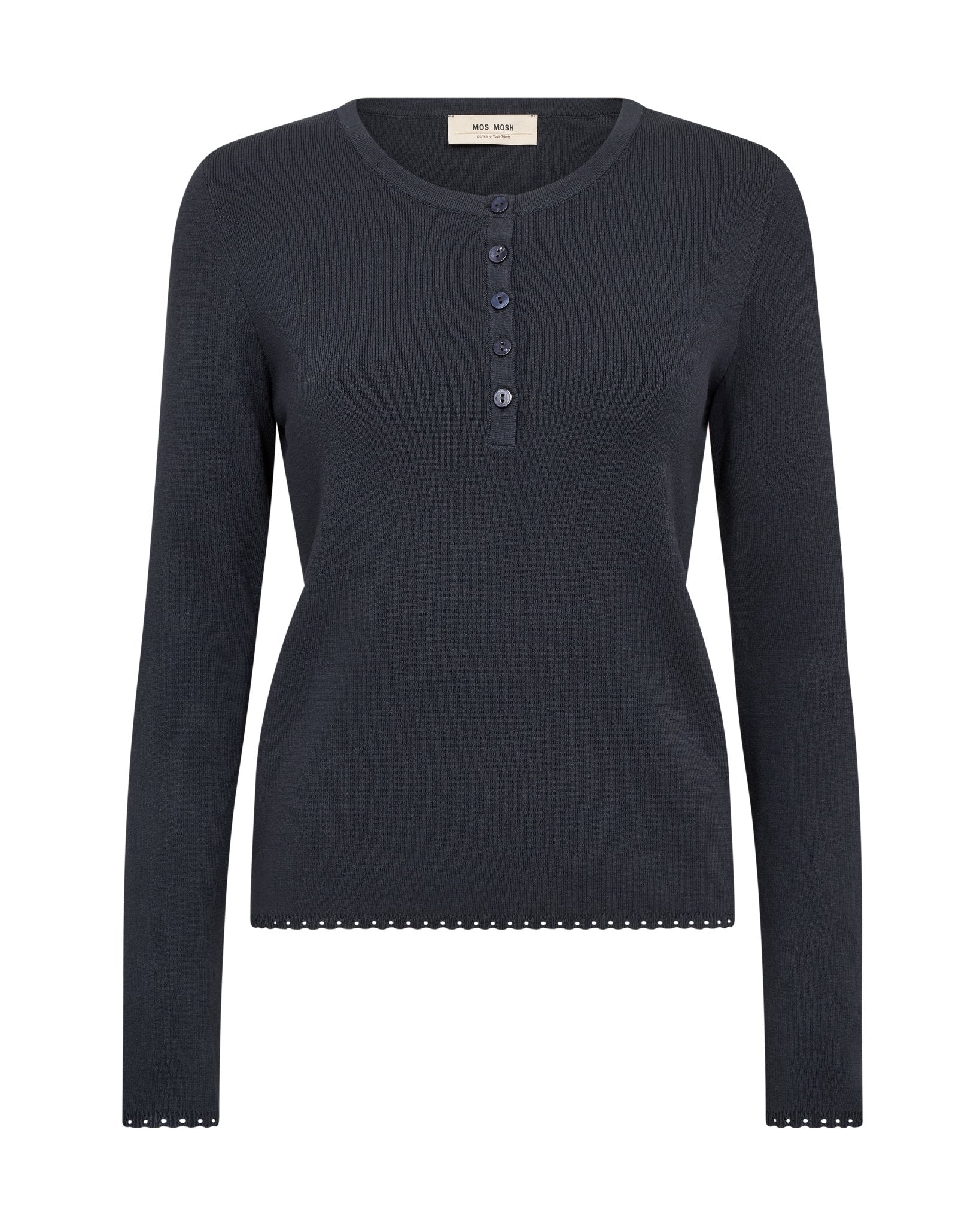 Aliz Caliz Plain Long Sleeve  Knit