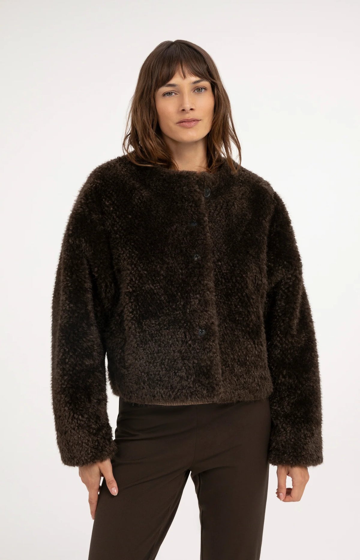 Oversized Short Fur Jacket Delicioso