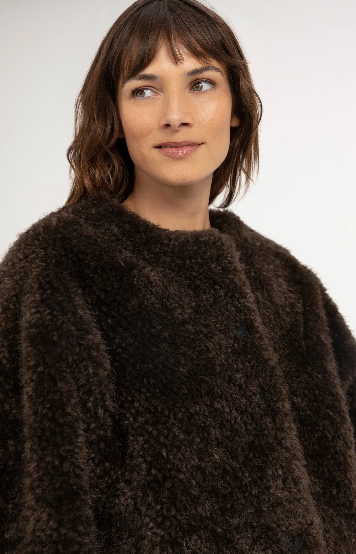 Oversized Short Fur Jacket Delicioso