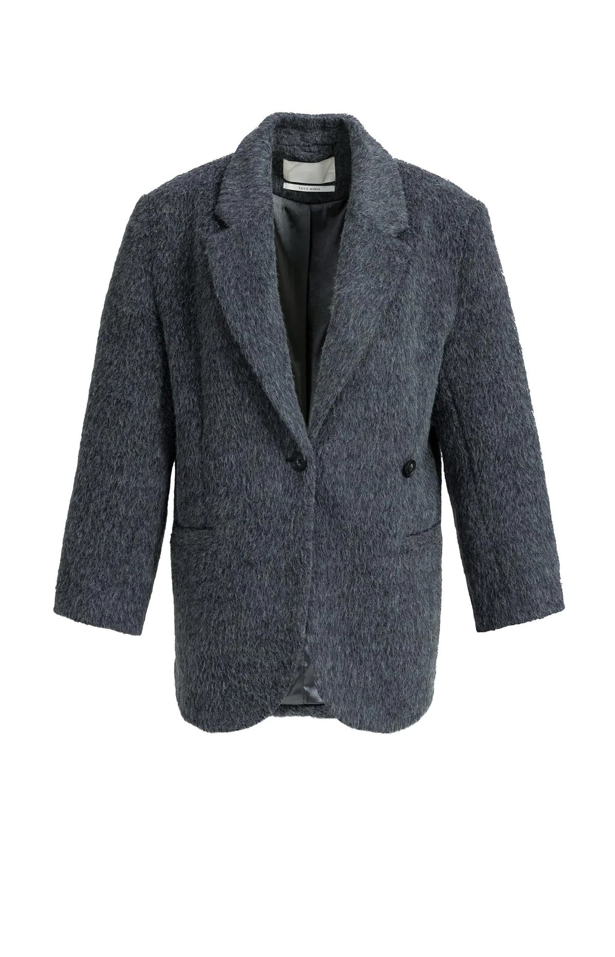 Oversized Wool Blend Blazer Jacket