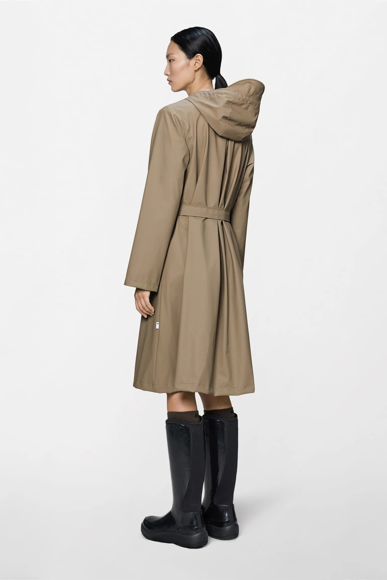 A-Line Longer W Jacket - Beige