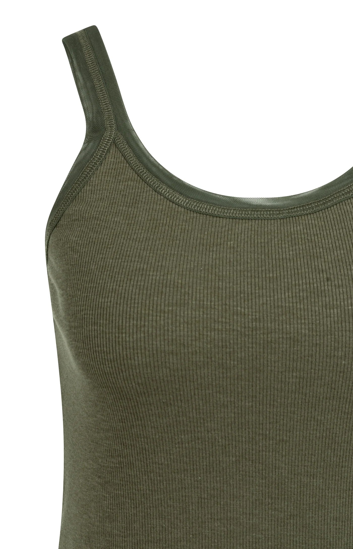 Yaya Army Green Singlet