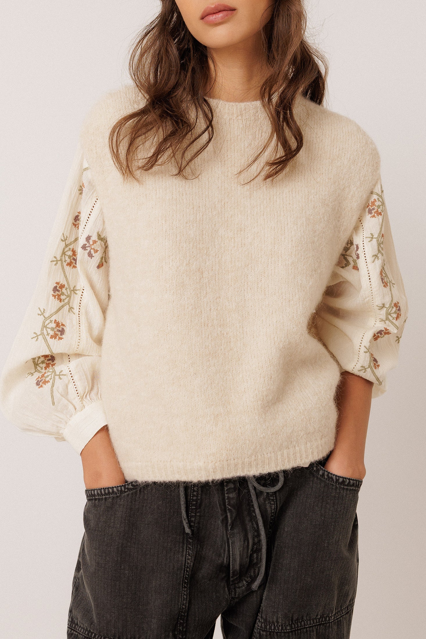 Boxy Mohair Vest - Ecru