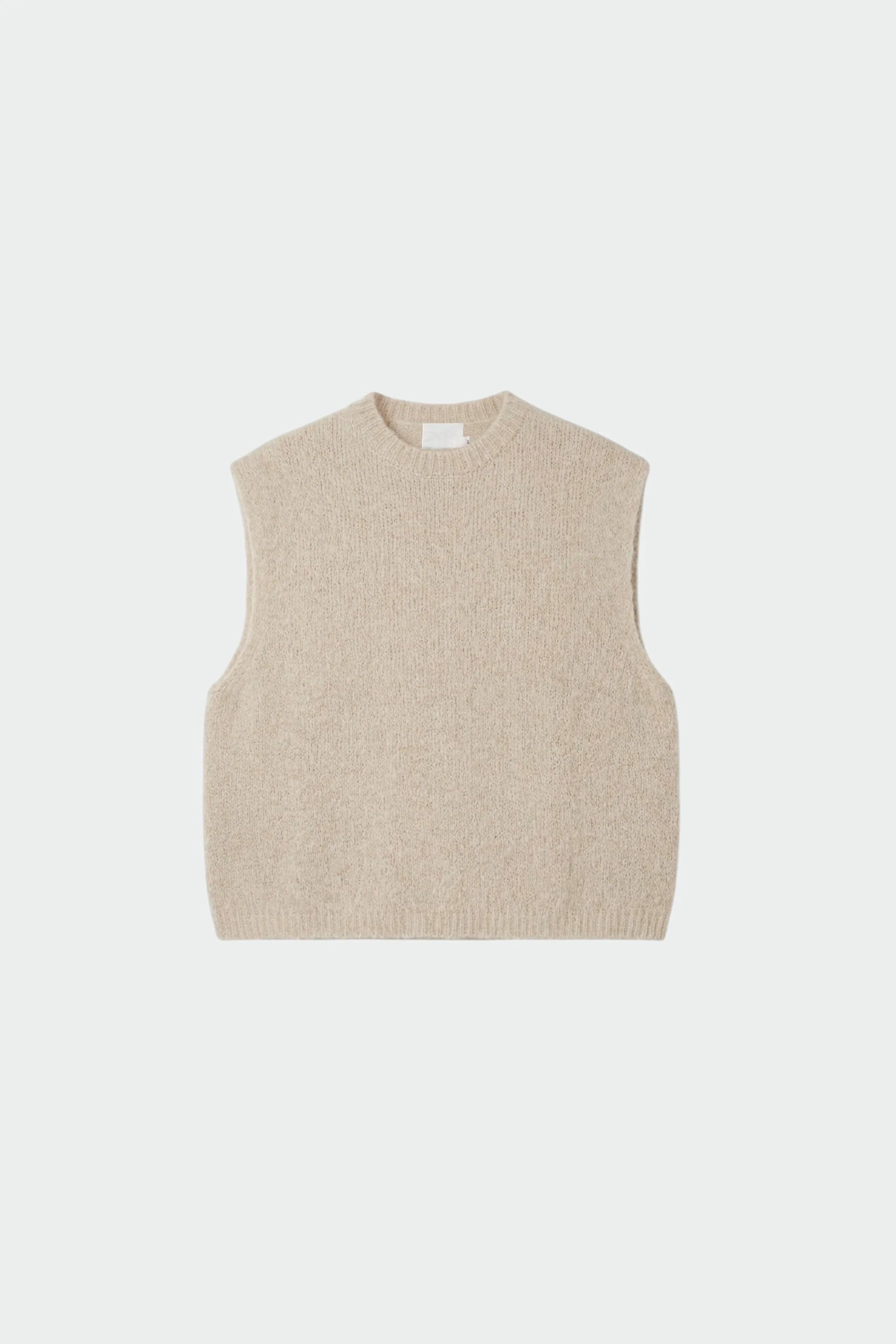 Boxy Mohair Vest - Ecru